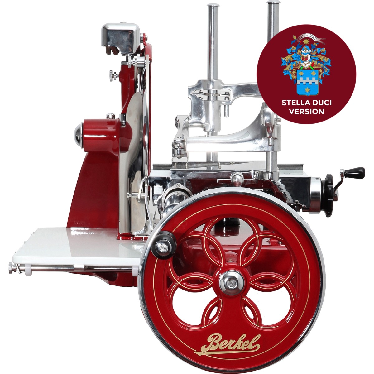 Schwungrad-Aufschnittmaschine P15 Stella Duci Rot