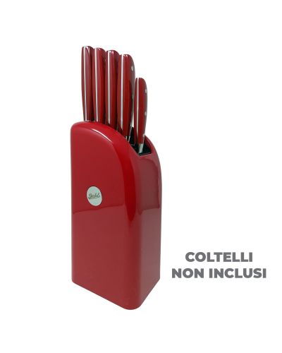 Classic Line Ceppo Portacoltelli con 5 sedi Rosso 