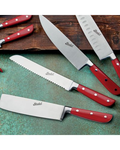 Berkel Coltello cucina Teknica acciaio con manico rosso