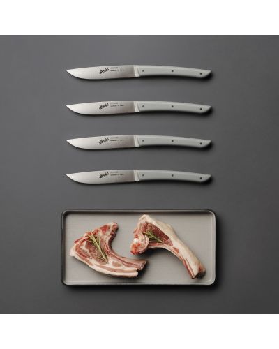 COLOR set of 4 Steak Knives Grey