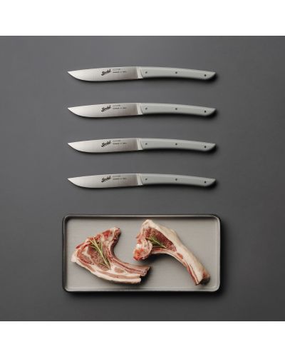 Set 4 Coltelli Bistecca COLOR Grigio 