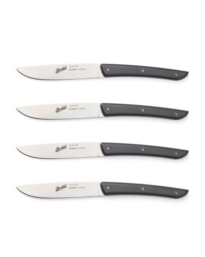 COLOR set of 4 Steak Knives Black