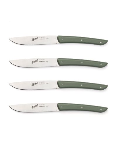 COLOR set of 4 Steak Knives Green