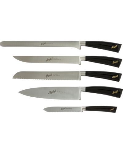 Elegance chef Set of 5 Knives Black