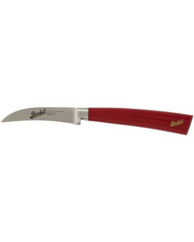 Elegance Coltello spelucchino curvo 7 cm Rosso