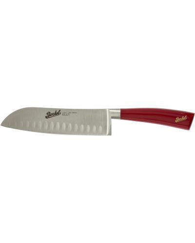 Cuchillo Santoku Elegance 18 cm Rojo