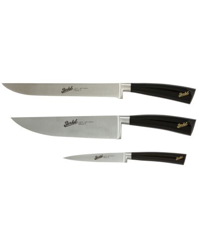Elegance chef Set of 3 Knives Black