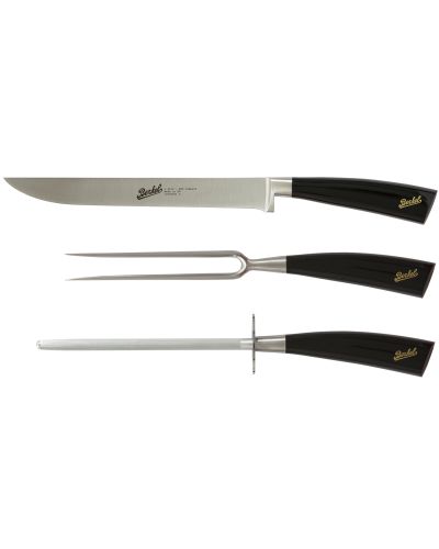 Elegance Set Asado 3 Cuchillos Negro