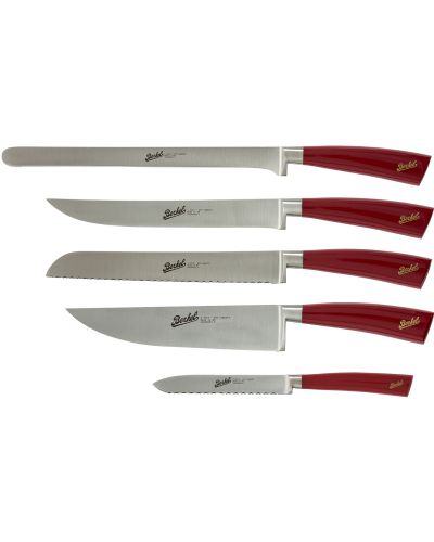 Elegance Set 5 coltelli chef Rosso