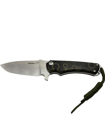 Fixed Blade Knife Outdoor Black Moon Brass