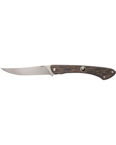 Folding Knife glossy blade and handle in Palm