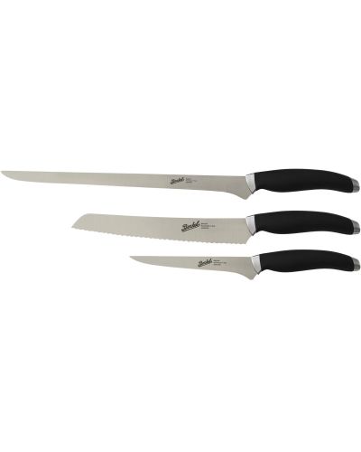 Teknica Set Ham of 3 Knives Black