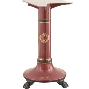 Pedestal rojo para cortafiambres con volante B116 / B116SA / B116A