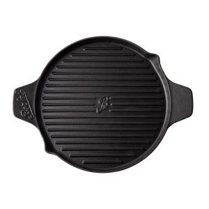 cast iron grill plate top view