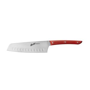 COLOR CUCHILLO SANTOKU 18 CM ROJO