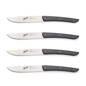 COLOR set of 4 Steak Knives Black