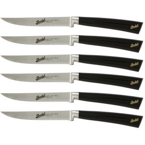 Elegance Set of 6 Steak Knives Black