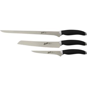 Teknica set Jamonero 3 uds. Negro (jamón, pan, deshuesado)