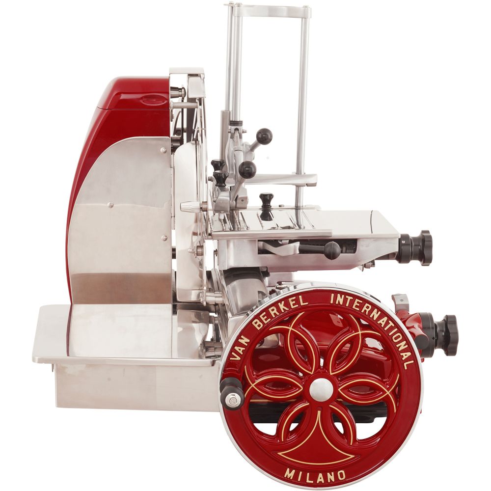 capacidad comprador tela Cortafiambres manual con volante B116 Rojo