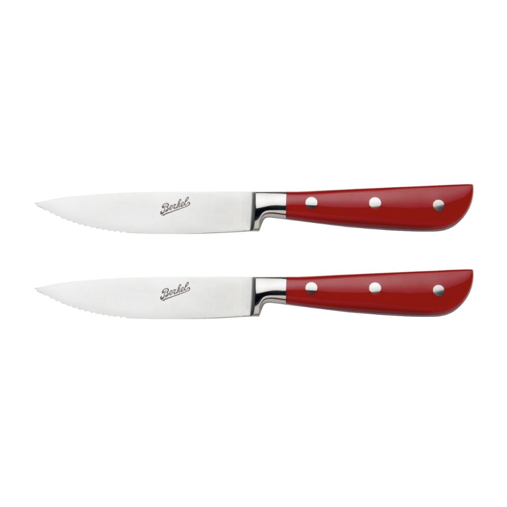 Classic Line Set 2 Coltelli Bistecca 11 cm Rosso