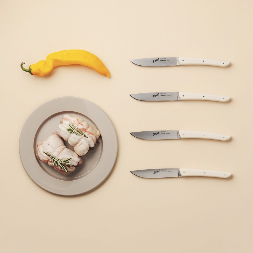 COLOR set of 4 Steak Knives Cream