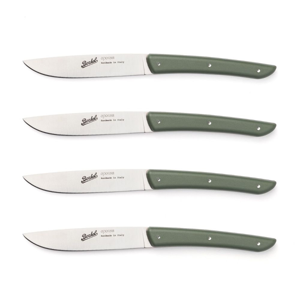 Set 4 Coltelli Bistecca COLOR Verde