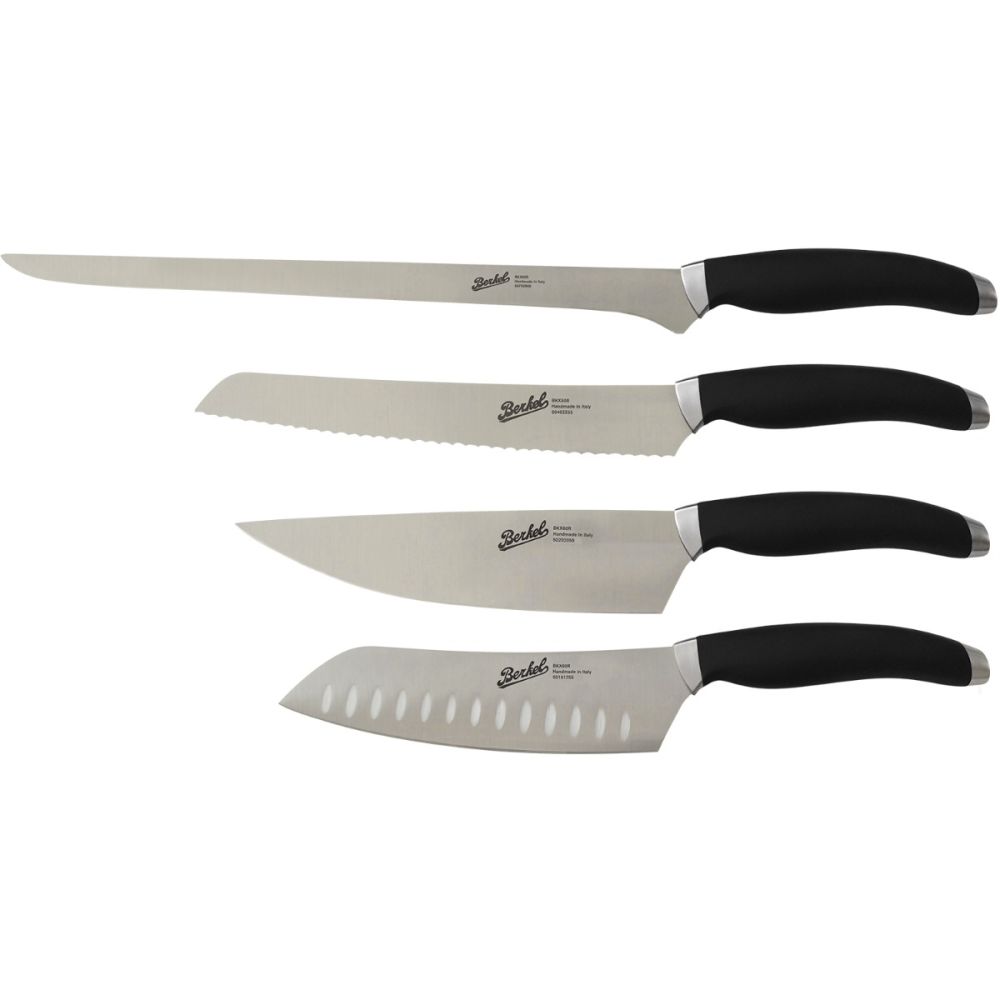 Teknica Set de 4 Couteaux Chef Noir