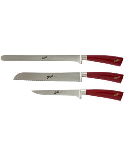 Elegance Set prosciutto 3 coltelli Rosso