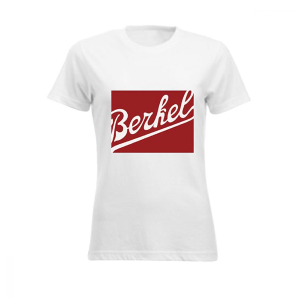 T Shirt Damen Weiss Mit Rotem Logo Berkel