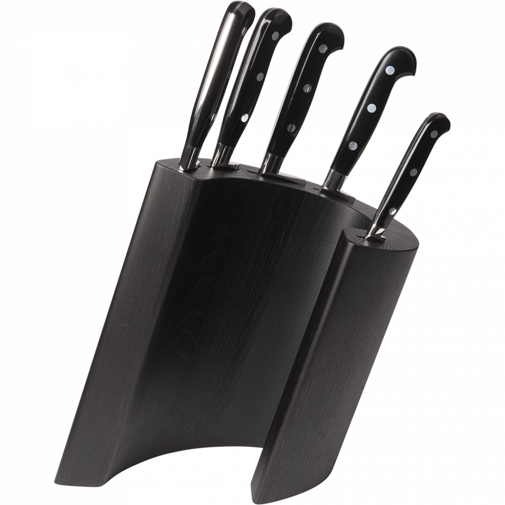 Echoes Knife Block Wenge Set Adhoc Chef Knives 5 Pcs Echoes Knife Block Wenge Set Adhoc