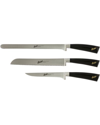 Berkel Elegance Set 3 Coltelli Chef - Acciaio Inox Azotato - Manico Rosso